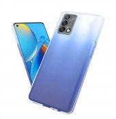 Oppo A74 4G Kılıf Zore Şeffaf İnce ve Esnek Süper Silikon Kılıf - 6