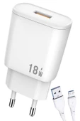 Huawei P40 Lite E Şarj Aleti Micro USB 18W 3.0A Hızlı Şarj - 1