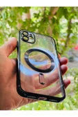 iPhone XR  Uyumlu Şeffaf Magesafe Özellikli Kamera Korumalı Silikon - 2