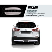 Nissan Qashqai 2017-2020 EGZOZ ÇERÇEVESİ 2 Parça Paslanmaz Çelik thumbnail 1