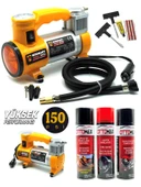 Germany Style 12 V Araba Oto Araç Lastik Şişirme Pompası 150 Psi Metal Gövde  Kompresör Lastik Tami - 2
