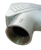 DN110 Dökme Çelik Dirsek 16.5 Kg 32x32 cm - 3