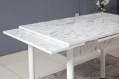 Smart Masa, Beyaz Mermer, 110X70 - 2