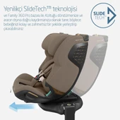 Maxi-Cosi Emerald 360 Pro I-Size Dünyanın İlk Kızaklı, Araç Dışına Çıkabilen İsofix'li 360 Dönebilir Yatabilir 0-36 kg Bebek Oto Koltuğu Authentic Truffle - 5