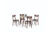 Siena Sabit Masa Ve Alman Sandalye Takımı, Beyaz Ceviz, 90X90 - 2