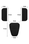 RevuBaby Bebek Arabası Kemer Pedi SETİ Baston Puset Cavin Çocuk Arabası Omuz Yumuşatıcı 3LÜ SET GRİ YILDIZ - 5