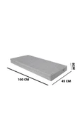 RevuBaby Bağlama Aparatlı Bahçe  Balkon Bank Sandalye Minderi Bank Oturma Minderi 100x45x8 CM - 3