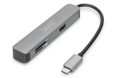 Digitus DA-70891 USB Tip C 5Port (USB-C™ Dock, 5 Port)x USB 3.0 port 2 x Kart okuyucu (SD-Mic - 1