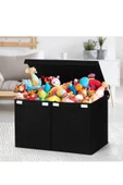 RevuBaby Büyük Oyuncak Kutusu Oyuncak Saklama Kutusu Eşya Toplama Sepeti Organizer  puzzle Sandığı - 1