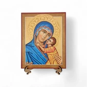 Mavi Madonna Portresi İkona thumbnail 1