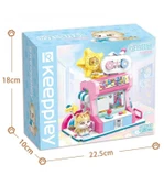 Keeppley City Corner K28019 Orange Cat Game Room Kedi Oyun Evi Mağazası Yapı Blokları Oyuncak Seti - 4