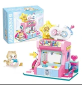 Keeppley City Corner K28019 Orange Cat Game Room Kedi Oyun Evi Mağazası Yapı Blokları Oyuncak Seti - 7