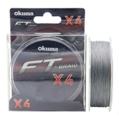 Okuma FT-x4 Braided Line Grey Örgü İp Olta Misinası 300mt  Grey 0,285 mm - 1