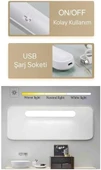 Cata Ct-5249 Şarjlı Led Işık Usb Şarjlı Kablosuz Mıknatıslı Led Lamba 3 Farklı Işık Rengi - 8