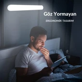 Cata Ct-5249 Şarjlı Led Işık Usb Şarjlı Kablosuz Mıknatıslı Led Lamba 3 Farklı Işık Rengi - 6