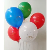 Lacivert Lüks Hoşgeldin Ramazan Temalı Stickerlı Ledli Süsleme Seti 7 Parça (Paket:2) - 7