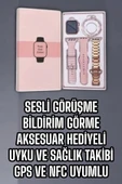 Akıllı Saat Bluetooth Bağlantılı Aksesuar Hediyeli GPS Takibi - 4