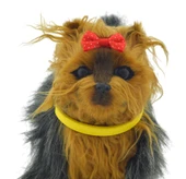 Kumandalı Pilli Tasmalı Sesli Hareketli Yürüyen Peluş Köpek Fiyonklu (21x23cm) - 4