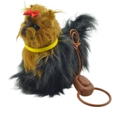 Kumandalı Pilli Tasmalı Sesli Hareketli Yürüyen Peluş Köpek Fiyonklu (21x23cm) - 2