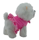 Kumandalı Pilli Yürüyebilen Kuyruk ve Baş Sallayabilen İnteraktif Oyuncak Peluş Köpek (22x22cm) - 3