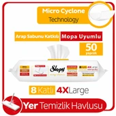 Sleepy Easy Clean Arap Sabunu Katkılı Mopa Uyumlu Yer Temizlik Havlusu 50x6 300 Yaprak - 1