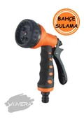WUVERA Bahçe Su Püskürtme Tabancası Sulama Hortum Püskürtme Tabancası Ayarlanır 8 Fonksiyon thumbnail 1