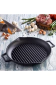 Lava 30cm Döküm Yuvarlak Çift Kulplu Izgara Tavası - LV ECO GT 30 T5 - 4