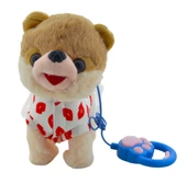 Kumandalı Pilli Yürüyebilen Kuyruk ve Baş Sallayabilen İnteraktif Oyuncak Peluş Köpek (22x22cm) - 2