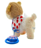 Kumandalı Pilli Yürüyebilen Kuyruk ve Baş Sallayabilen İnteraktif Oyuncak Peluş Köpek (22x22cm) - 3