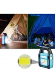 Solar Işıldak Powerbank El Feneri Güneş Enerjili Usb Şarjlı Kamp Lambası Mobil Güç Kaynağı Led - 6