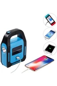 Solar Işıldak Powerbank El Feneri Güneş Enerjili Usb Şarjlı Kamp Lambası Mobil Güç Kaynağı Led - 2