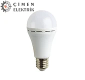 NOAS YL95 0711 7W Şarjlı Led Ampul 6400K Beyaz Işık E27 Duy - 1
