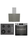 Altus ALA 322 I Fırın 189 GG Ocak 570 G Davlumbaz Gri Ankastre Set thumbnail 1