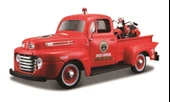Harley Davidson 1:24 Ford F1 Pickup ve 1936 Knucklehead - 1