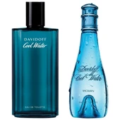 Davidoff Cool Water EDT 100 + 125 ml Kadın / Erkek 2'li Parfüm Seti - 1