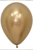Beysüs Ayıcık Folyo Balon Seti Mavi Beyaz ve Gold Krom Balon 10 lu - 6