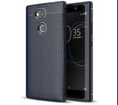 Sony Xperia XA2 Kılıf Niss Deri Desenli Silikon Kılıf - 3