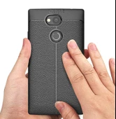 Sony Xperia XA2 Kılıf Niss Deri Desenli Silikon Kılıf - 6