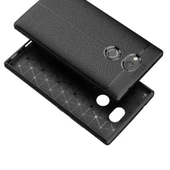 Sony Xperia XA2 Kılıf Niss Deri Desenli Silikon Kılıf - 8