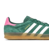 Adidas Gazelle Indoor Collegiate Green Pink Womens thumbnail 2
