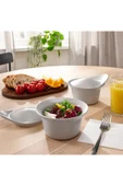 FÄRGKLAR Mat Açık Gri 15x13 cm Fırın-Servis Kabı 2 Adet, Kapaklı - 2