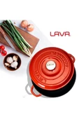 Lava 28cm New Heritage Basık Tencere - Kırmızı - LV Y ST3 28 YK3 R - 7