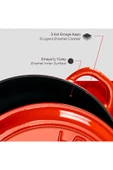 Lava 28cm New Heritage Basık Tencere - Kırmızı - LV Y ST3 28 YK3 R - 6
