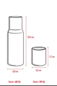 Borosilikat Cam Pembe Başucu Sürahisi & Cam Sürahi * 600 ml - 5