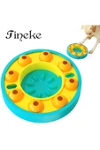 TİNEKE Köpek ve Kedi İçin Zeka Geliştirici Yavaş Besleme Oyuncağı TURKUAZ - 1