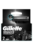 Gillette Mach3 Charcoal Yedek Tıraş Bıçağı 2'li - 1