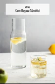 Borosilikat Cam Başucu Sürahisi & Cam Sürahi * 600 ml - 1