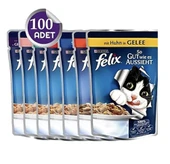 Felix Karışık 85 gr 100'lü Yetişkin Kedi Yaş Maması - 1