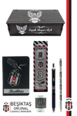 Beşiktaş Orijinal Lisanslı Kalem Bileklik Kalemtraş Bloknot Silgi Hediyelik Set - 1