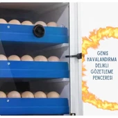 Kaz Uyumlu Kabin Tip Kuluçka Makinesi | 128 Yumurtalık Kapasiteli - 2
